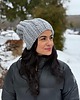 czapki damskie Kolorowa duża czapka beanie z wełną i alpaką 2