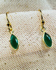 kolczyki z kamieniami Kolczyki z zielonym onyksem, zielone kolczyki 2