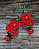 kolczyki soutache Pomidorowe love - letnie kolczyki soutache 2