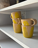 kubki Ceramiczny Kubek Żółty Vintage 200 ml  CA 2