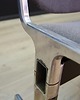 ławki Ławka aluminiowa szara, duński design, lata 60, produkcja: Dania 8