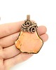 wisiory Jaspis cesarski wisiorek wire wrapping 6