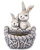 ozdoby wielkanocne Osłonka - 38x26x30 cm zajączki z koszykiem 4