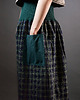 spódnice midi Spódnica - sukienka w kratkę ze ściągaczem 3