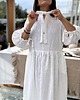 sukienki maxi damskie Lniana sukienka Deia w kolorze białym 1