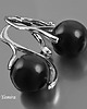 kolczyki swarovski Kryształ Swarovski Mystic Black subtelle - kolczyki 1