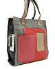 torby na ramię Torebka damska shopper, pojemna, skórzana ze skrawków kolorowa OLIVKA 1