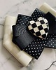 broszki Brosza Black & White z sercem z szachownicy NEW 1