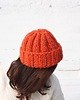 czapki damskie Czapka  beanie wełna peruwiańska alpaka pomarańcz 4