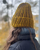 czapki damskie Zimowa czapka z wełny peruwiańskie i alpaki Lumi miodowa 2