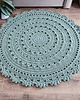dywany Dywan okrągły ze sznurka bawełnianego szydełkowy 120cm 4