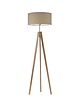 lampy podłogowe Drewniana lampa stojąca na 3 nogach HAITI 3