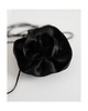 chokery Duży czarny choker z jedwabiu 1