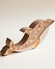 lampy do pokoju dziecka Drewniana Lampka Delfin - Brown 6
