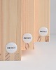 regały i półki Drewniane półki domki - trio - naturalny 3