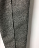 spodnie materiałowe damskie Szare spodnie wełniane handmade z wysokim stanem S 4