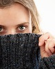 swetry damskie  TAJRA - Oversizowy Sweter z Golfem Szary Melanżowy 100% Wełny Merino 3