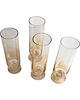 szklanki i kieliszki 4 kieliszki opalizujące do szampana Schott Zwiesel, Niemcy, lata 80. 8
