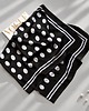apaszki Czarna chusta vintage w grochy 2