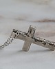 biżuteria męska Srebrny krzyż męski 925 7