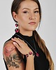bransoletki - inne Perłowa bransoletka w bordowym odcieniu e32/4 2