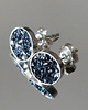 kolczyki wire wrapping Karborundy w srebrze 3