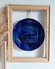 Ozdoby na ścianę Ceramiczna dekoracja ścienna kobaltowa 1