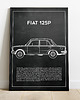 plakaty Plakat Polska Motoryzacja - Fiat 125p 1