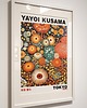 plakaty PLAKAT dekoracyjny kwiaty kropki abstrakcyjny łąka Yayoi Kusama, poster 1