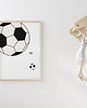 obrazy i plakaty do pokoju dziecięcego Plakat dla dzieci White Soccer Ball 2