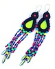 kolczyki soutache Elektro L - neonowe kolczyki, srebro 2
