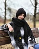 szale damskie Bardzo duży szal z wełny peruwiańskiej 2