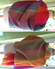 szale damskie UNIKAT szal dziergany (jak tkany) "Autumn Rainbow" 6