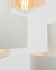 lampy wiszące Minimalistyczna nowoczesna lampa wisząca FAY 3 klosze biała 3