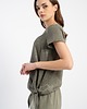 t-shirt damskie Bluzka Idalia Green Leaves 2