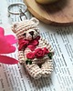 breloki Breloczek Miś Bordo Rose 2