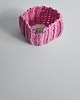 opaski do włosów Różowa Opaska wełniana 1