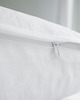 poduszki gładkie Lniana Poszewka Na Suwak PURE WHITE 7