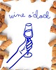 plakaty PLAKAT wino, niebieska grafika, wine o clock, ozdoba do kuchni 6