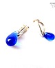 klipsy Kobaltowa kropelka. Klipsiki urocze. Dla tych co nie lubią.... 3