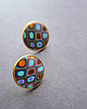 kolczyki z masy plastycznej Kolczyki letnie mozaiki no20 3