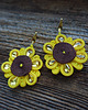 kolczyki soutache Rudbekie- kolczyki sutasz 2