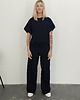 komplety damskie Chiara oversizowy komplet bezrękawnik i spodnie wide leg Navy granatowy 1