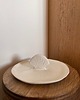 talerze, miski Ceramiczna Patera z Muszlą na Ciasto & Owoce Matte White 5