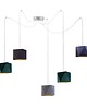 lampy wiszące Geometryczna lampa wisząca w stylu nowoczesnym KANO GOLD D5 5