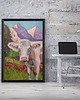 obrazy Radosna krowa alpejska - 50x70 cm 1