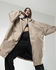 płaszcze damskie Płaszcz longline hoodie oversize mocca 2