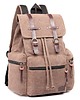 plecaki Plecak szkollny damski vintage płócienny beżowy 4