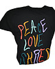t-shirt damskie Czarny Długi T-shirt Pls Black 10