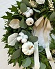 wianki Wianek jesienny na drzwi z białymi dyniami WHITE COTTON 3